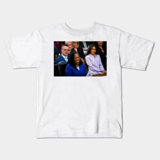 Kentanji Brown Jackson and Daughter Photo Kids T-Shirt